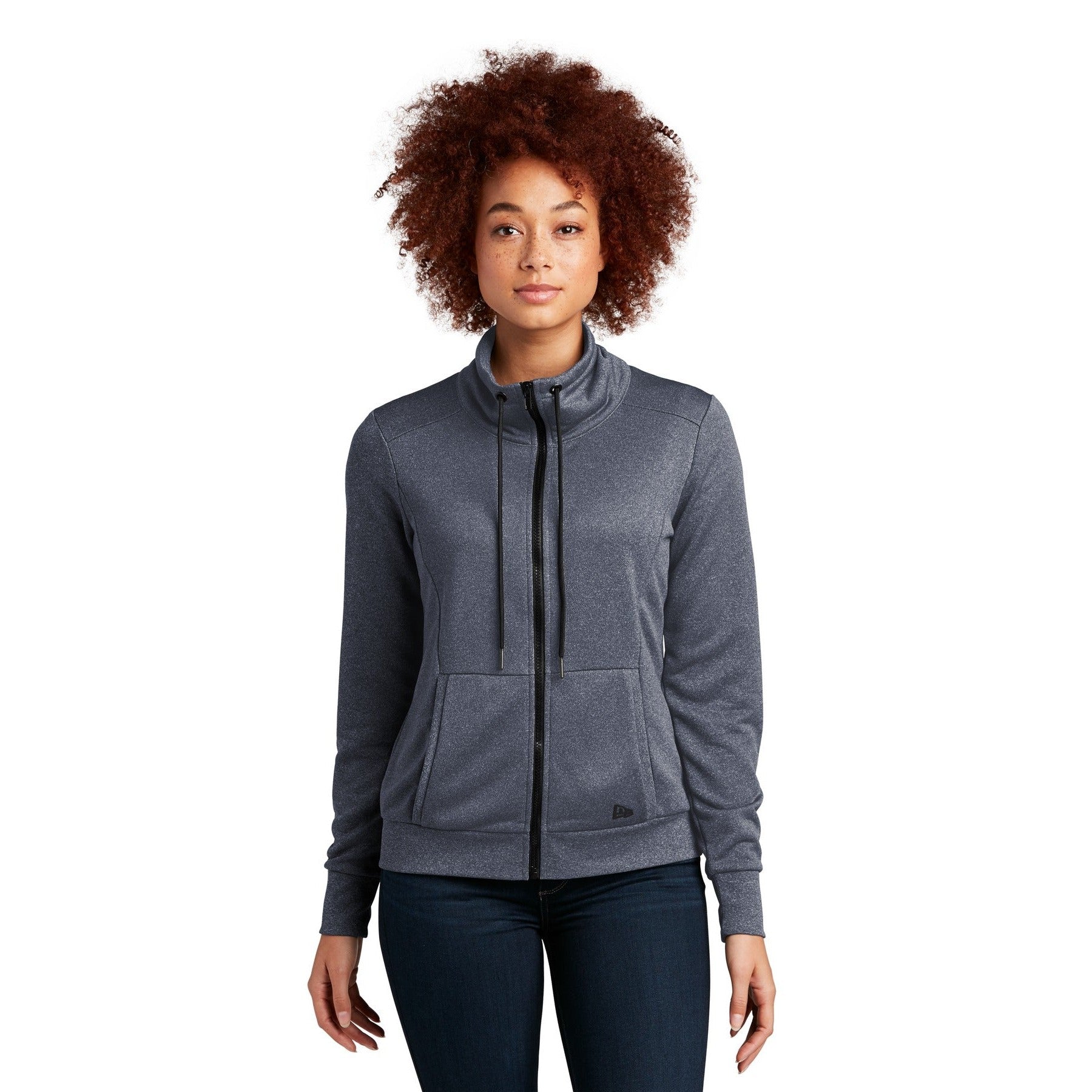 New Era-New Era® Women's Performance Terry Full-Zip Cowl LNEA530-MedTech-4